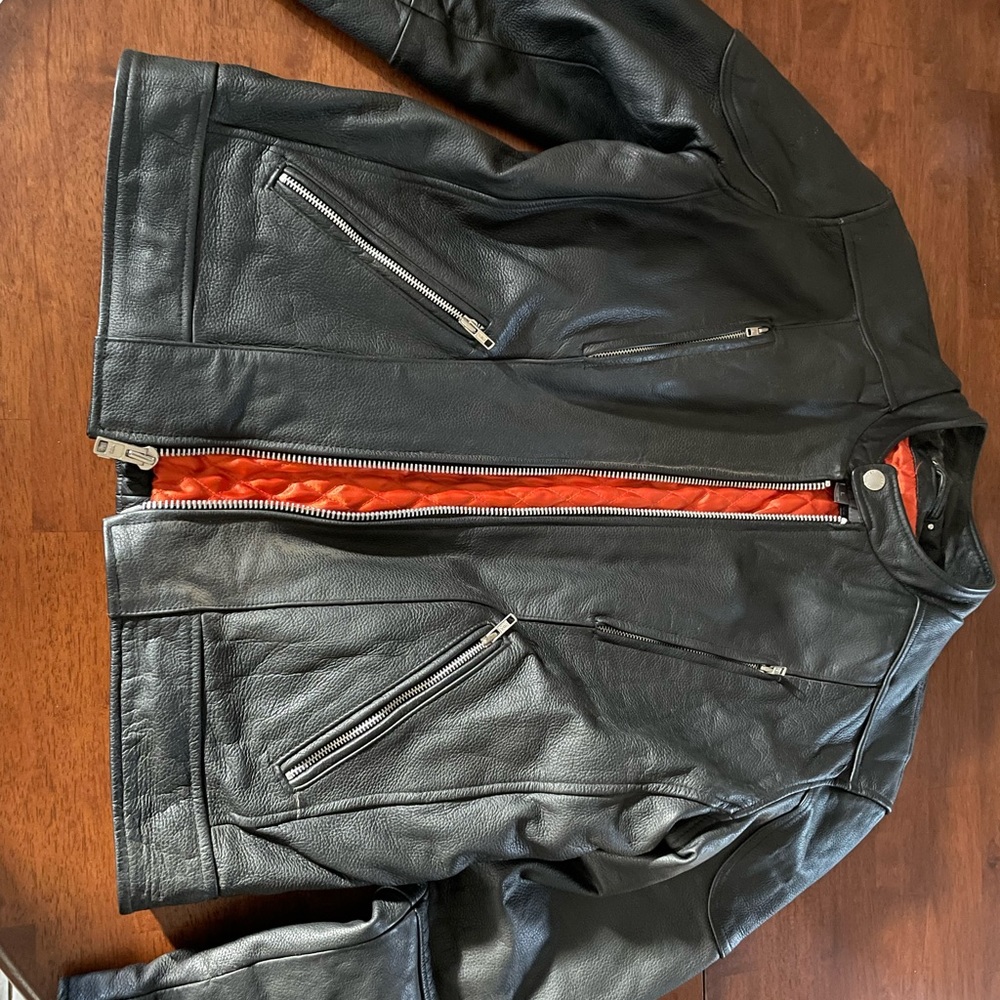 Wilson black leather jacket